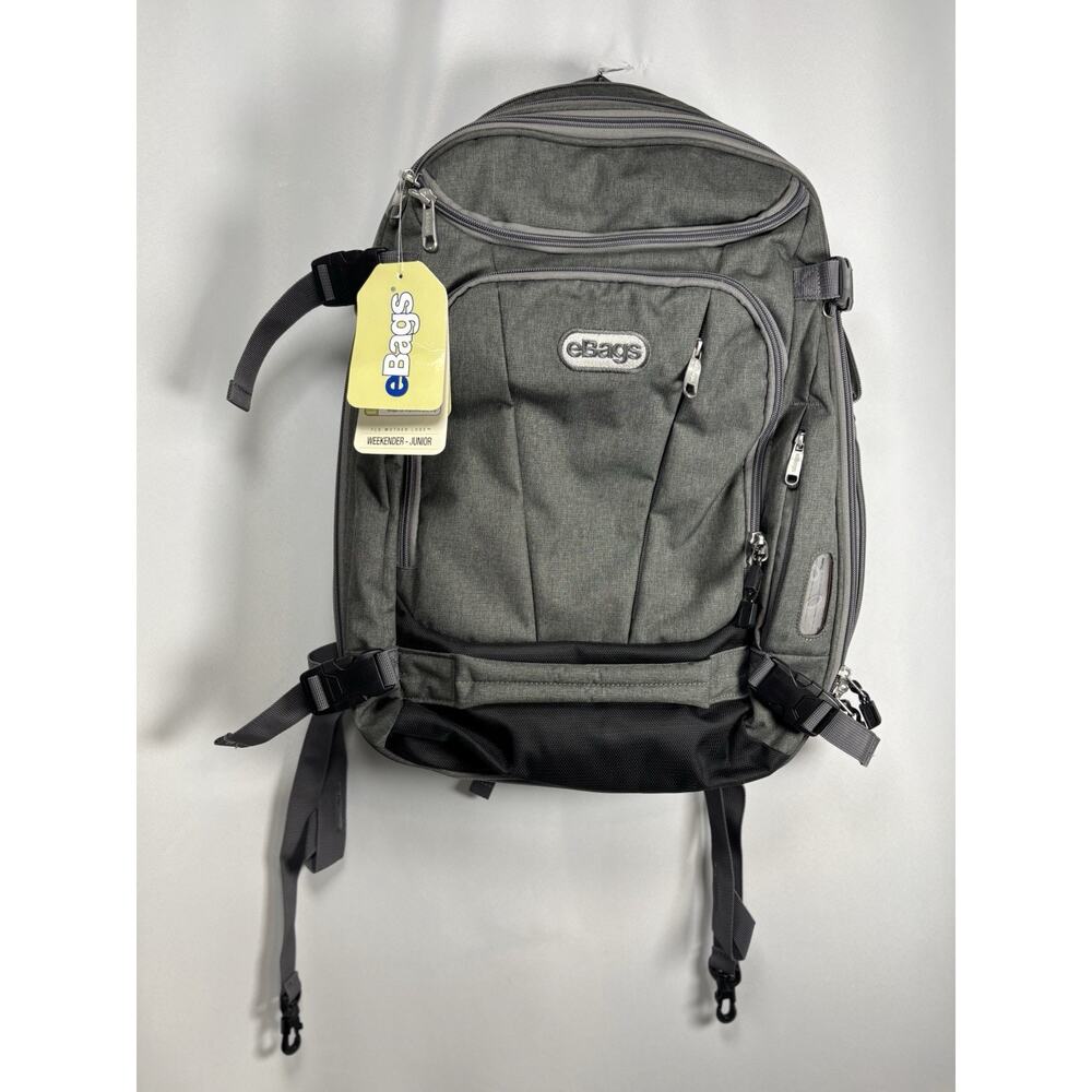 eBags Mother Lode Weekender Travel Convertible Expandable Backpack Grey